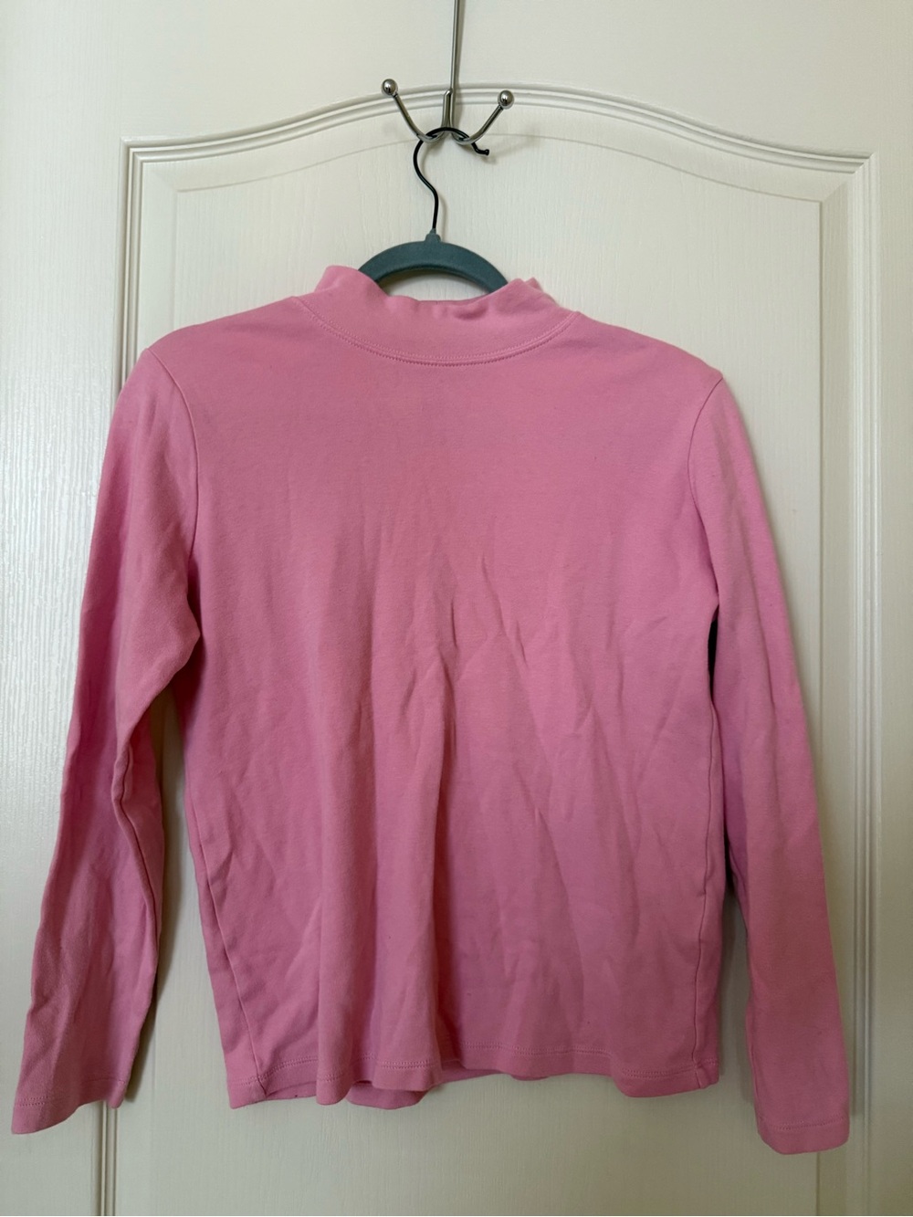 Karen Scott Dusty Pink Mock Neck Long Sleeve Top